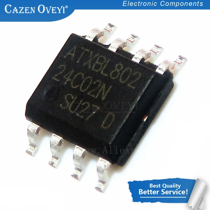 10 قطعة/الوحدة AT24C02N 24C02 24C02N SOP-8 EEPROM PB/HALO الحرة NiPdAu ، 1.7 فولت جديد الأصلي في المخزون #1