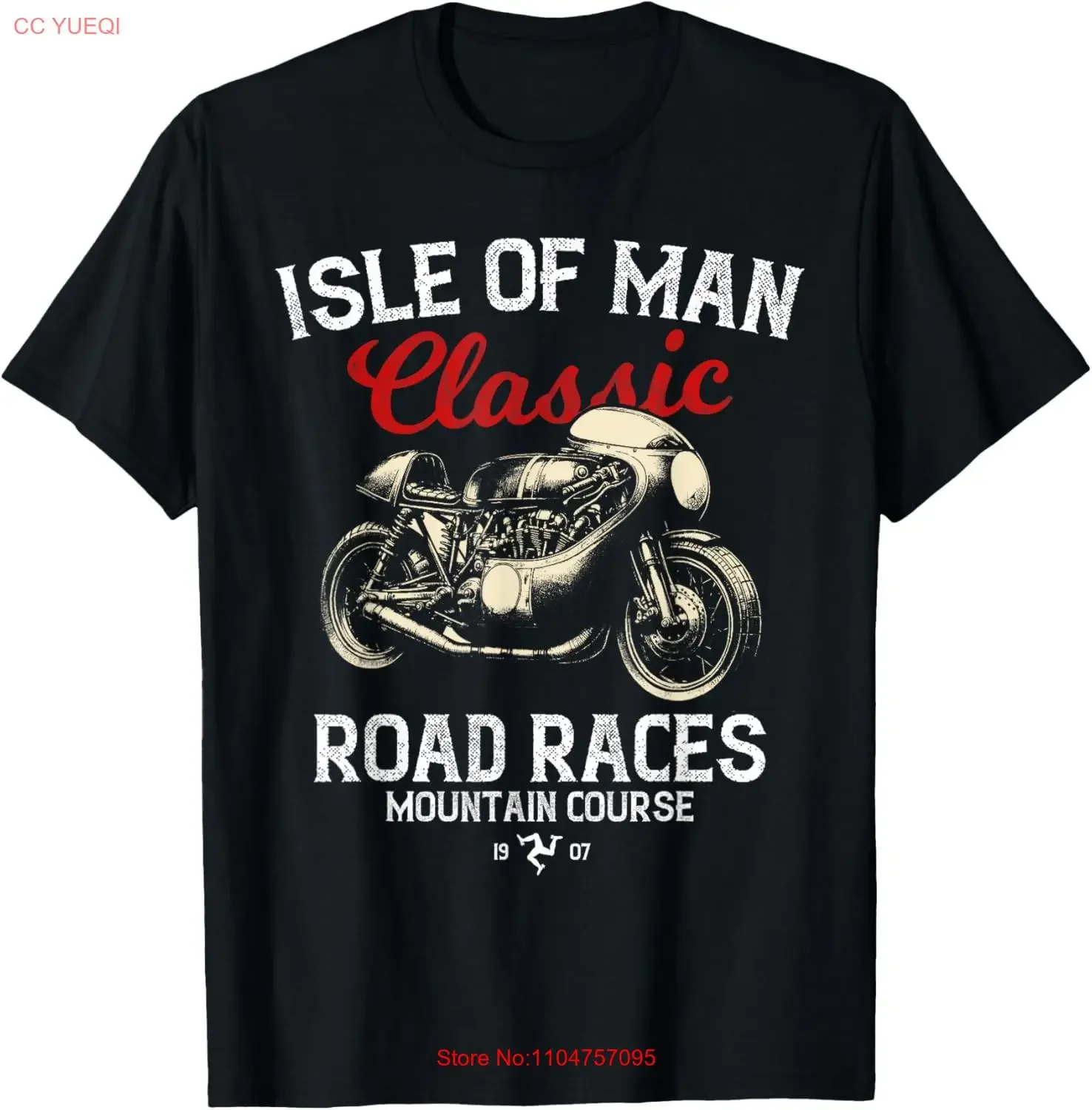Retro Isle of Man TT Races Vintage Motorbike Race T Shirt  vintage Washed streetwear fashion Slightly Stretched Soft