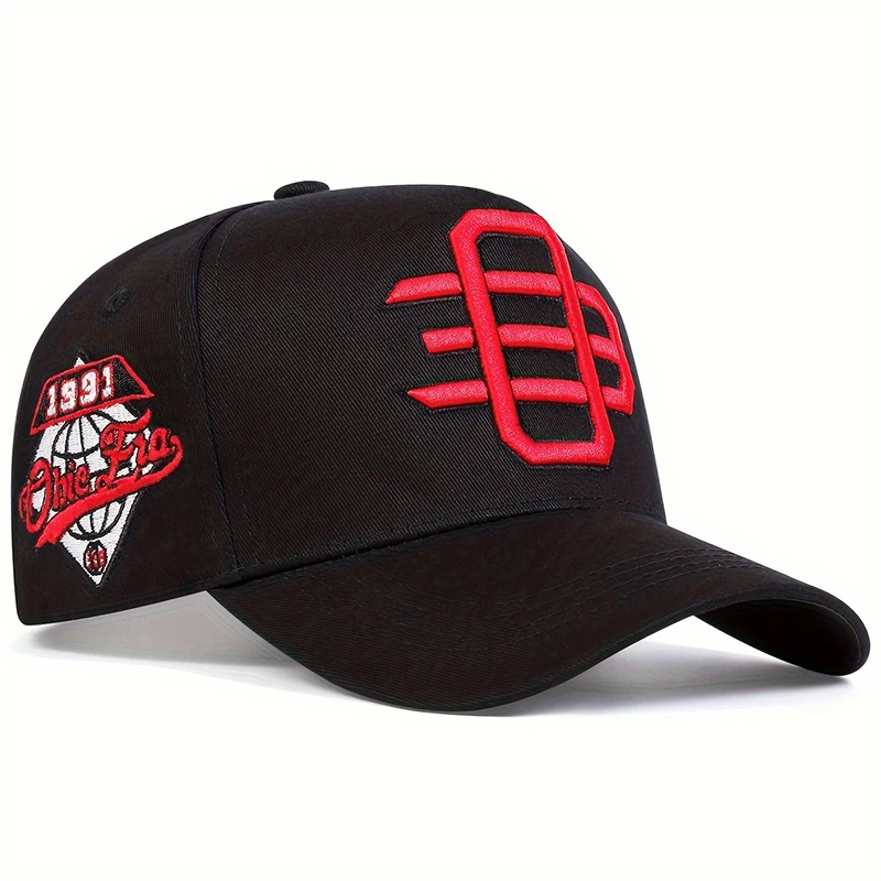 Unisex OE haft boczny 1991 Snapback czapki baseballowe wiosenny i jesienny regulowany czapki na co dzień kapelusz przeciwsłoneczny