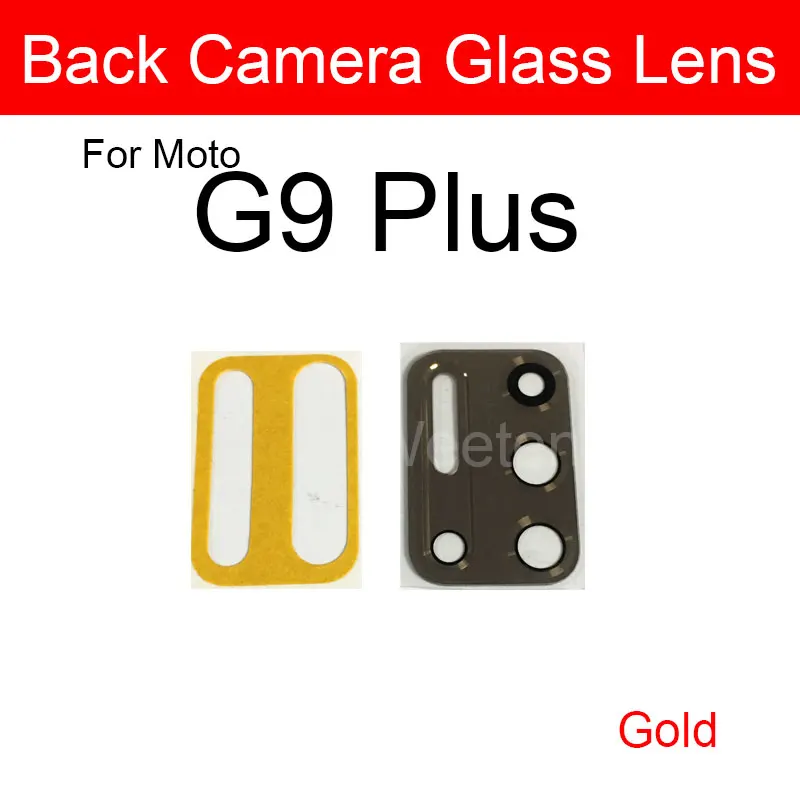 Back Camera Lens Glass For Motorola Moto G9 Plus G9 Play G9 Power Rear Camera Lens Glass With Adhesive Sticker Replacement Parts