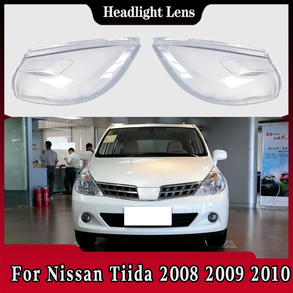

Headlight Cover Headlamp Shell Transparent Lampshade Case Plexiglass Replace Original Lens For Nissan Tiida 2008 2009 2010
