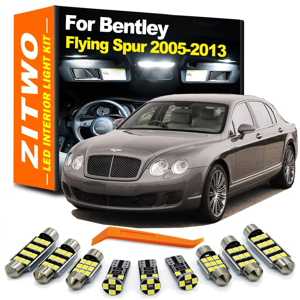 ZITWO 23Pcs LED Interior Dome Reading Trunk Light Bulb Kit For Bentley Flying Spur 2005 2006 2007 2008 2009 2010 2011 2012 2013