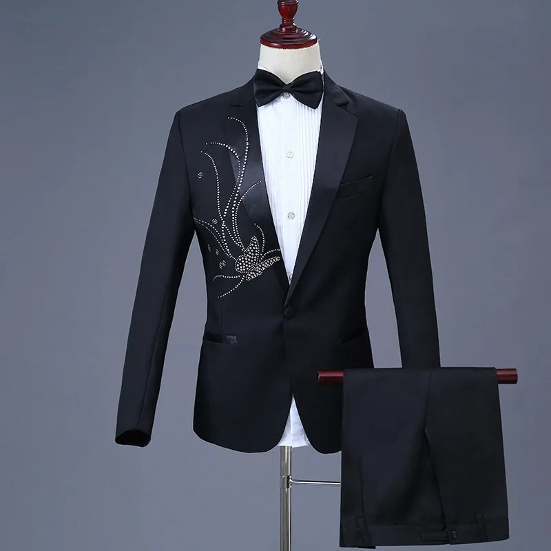 A80approved new men's new ceremonial dress, performance suit, wedding groom and best man set