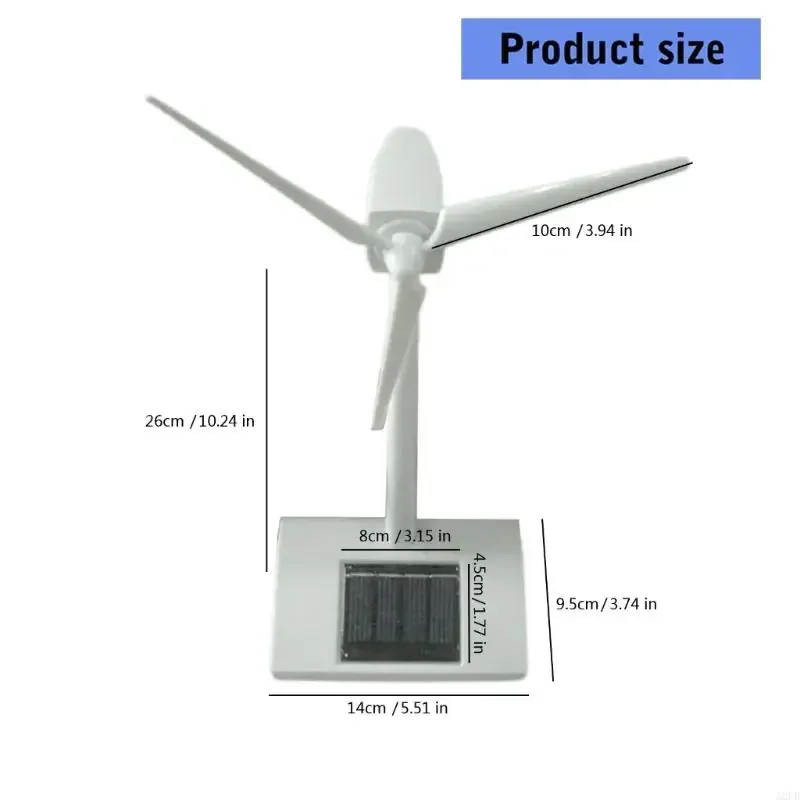 STEM Nauka Wiatrak Zabawka Panel słoneczny Obsługiwany plastikowy wiatrak Projekt naukowy Prezent dla dzieci Student Birthday