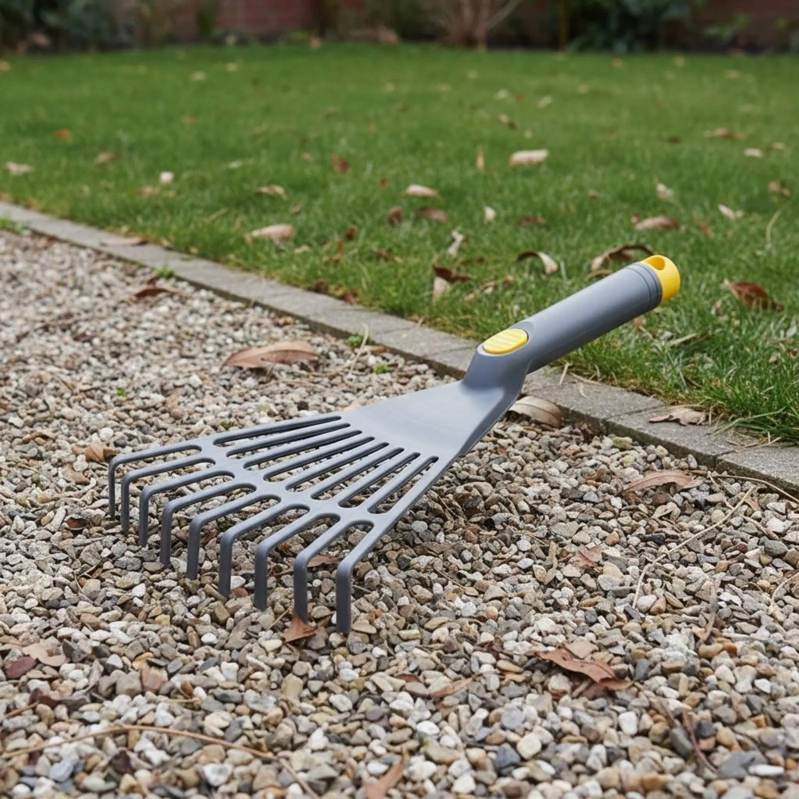 Plastic Foliage Rake Sturdy Garden Tool for Lawn