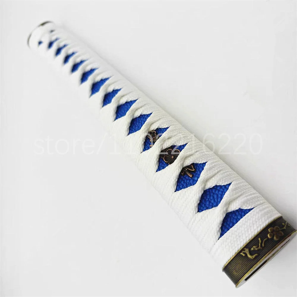 Unique Japan Sword Parts 26cm Tsuka Handle Alloy Tsuba Handguard Guard Brass Habaki Seppa For Japanese Samurai Katana Fitting