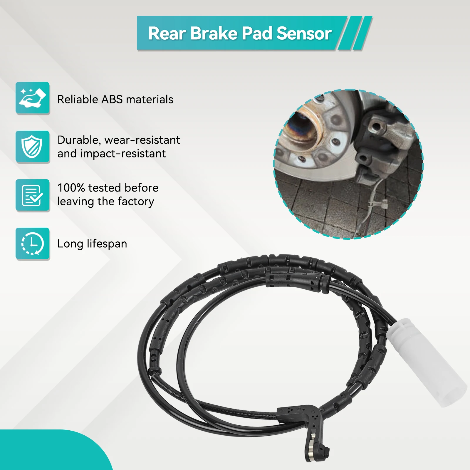 34356789445 Rear Brake Pad Wear Sensor For BMW E90 E91 E82 116i 118d 320i 323i