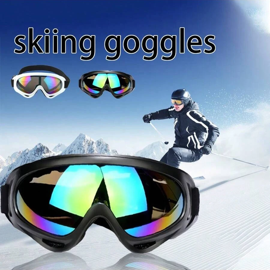 1pc anti fog skiing goggles, windproof and sand proof riding glasses, outdoor hiking sunglasses