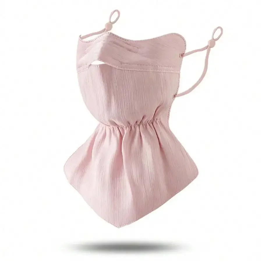 

Summer Sunscreen Face Mask Women Breathable Quick Dry Ice Silk Neck Cover
