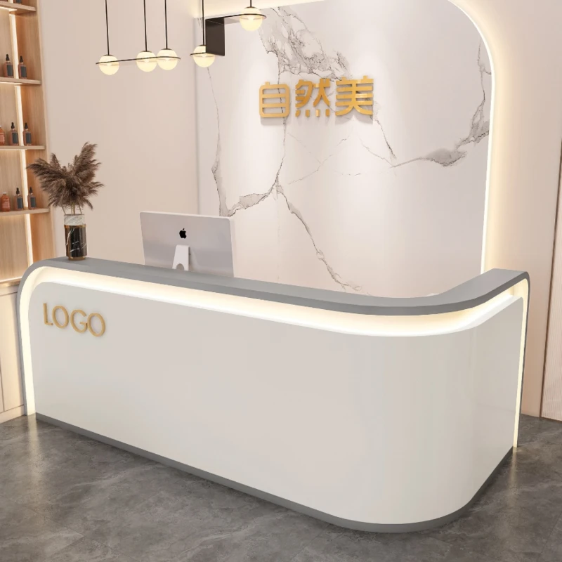 

Luxury Hospital Reception Desks Cashier Executive Computer Reception Desks Commercial Escritorio Gamer Minimalist Furniture