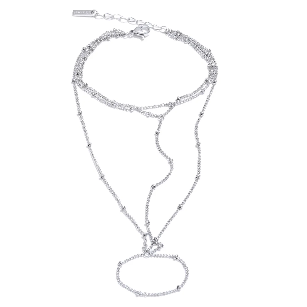 NiNice Stainless Steel Bracelet Fashion Natural Pearl Flower Zirconia Hand Chain Selected Jewelry Gifts
