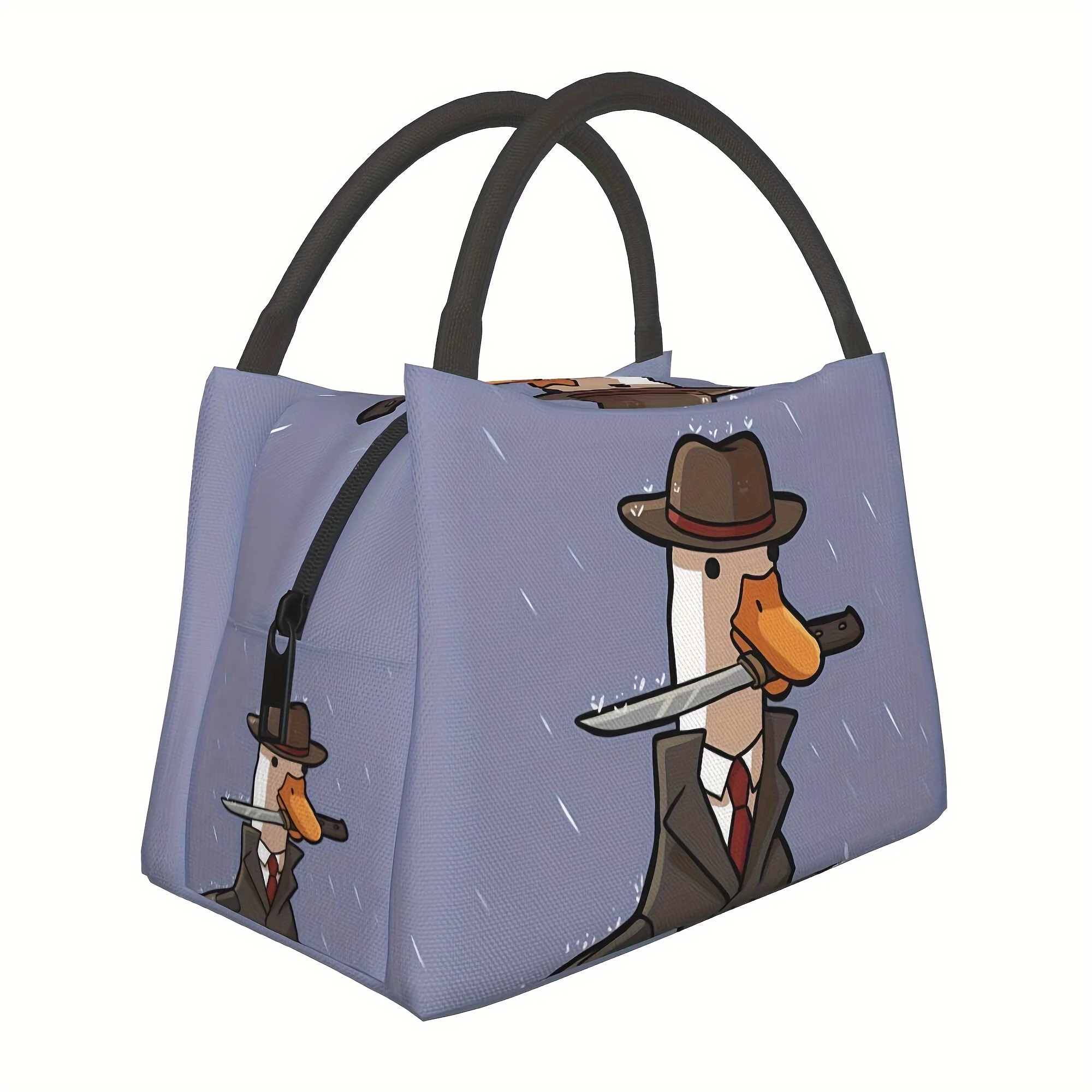 bolsa-termica-com-design-duck-hunter-perfeita-para-trabalho-escola-piqueniques-e-viagens-a-praia--poliester-duravel