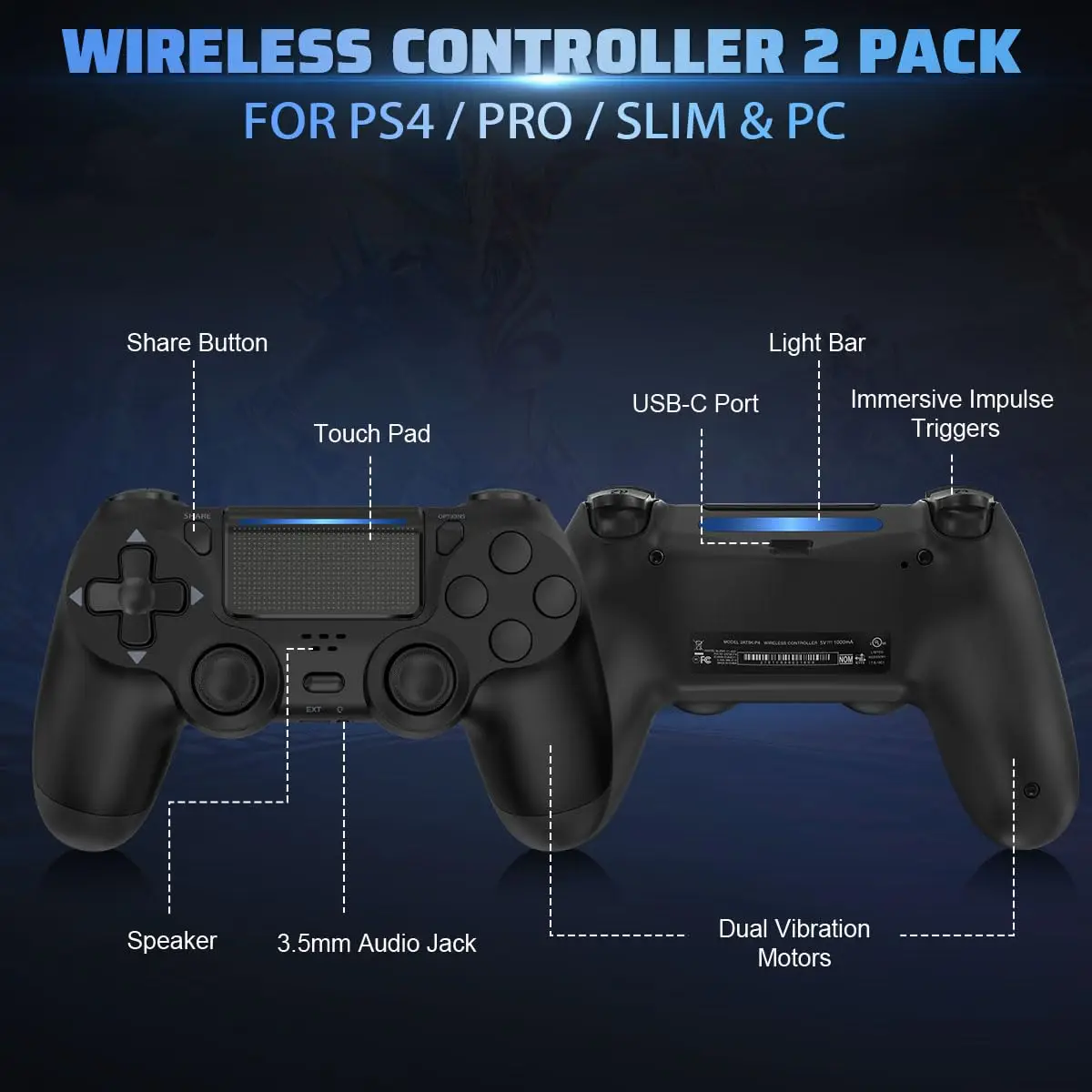 Support de contrôleur sans fil Bluetooth SONY PS4 manette de jeu sans fil pour PlayStation 4 Console de manette pour PS4 Android PC