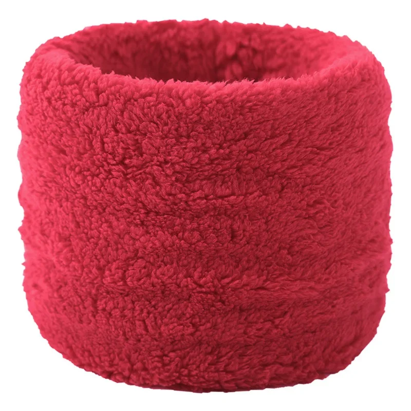 Nuova sciarpa invernale in pile per ragazzi ragazze donna uomo sciarpe di peluche muffole elastiche Unisex bambini autunno velluto sciarpa per bambini