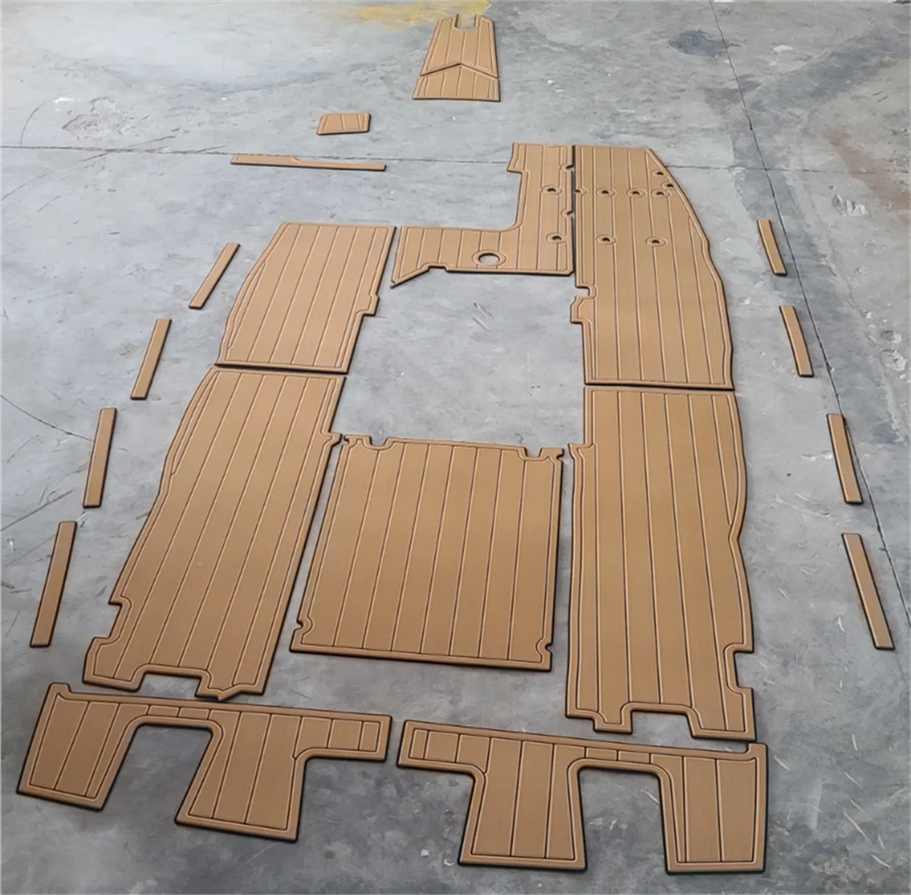 Cockpit Pad Boat EVA Foam Faux Teak Deck Floor Mat For Boat 1988 Master-craft Prostar 12 colors