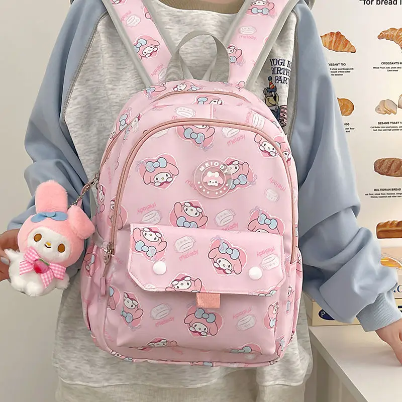 

Hello Kitty Schoolbag Kawaii Sanrio Anime Kuromi Mymelody Backpack Cinnamoroll Bag Girl Heart Cartoon Cute Bag Tide Gift for Kid