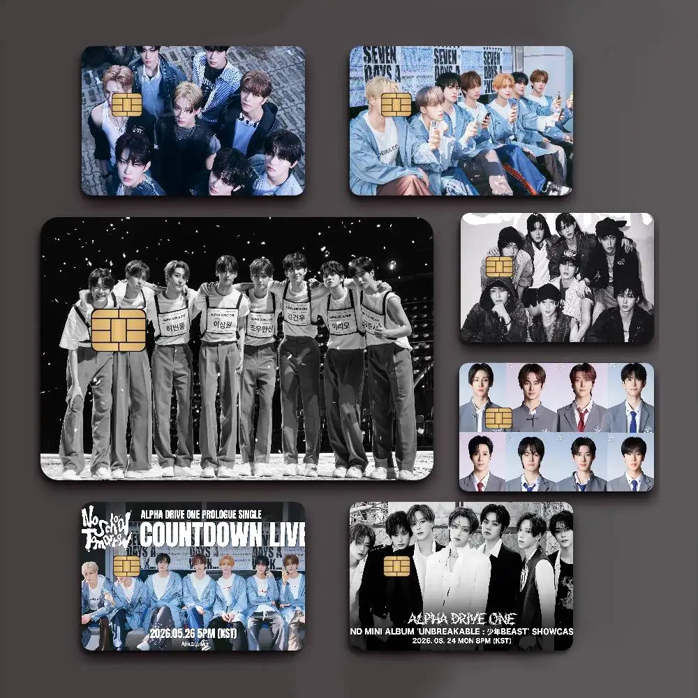 Kpop Group A-Alpha D-Drive O-One Game Anime Sticker Film Skin Cover Case For Small Large No Chip Debit Credit Card Front Side