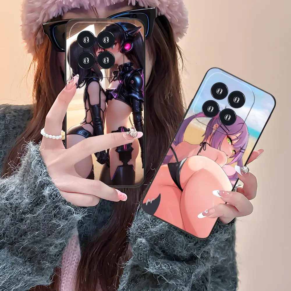 حافظة لهاتف Xiaomi 15 14 13 12 Mi 11 T Ultra Lite Pro S X 5G مطبوعة بالألوان غطاء فاخر جميل