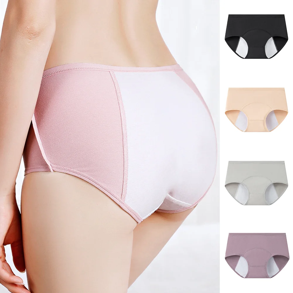 Seamless Underwear Women - 1/3Pcs Women's Menstrual Briefs Cotton Leak