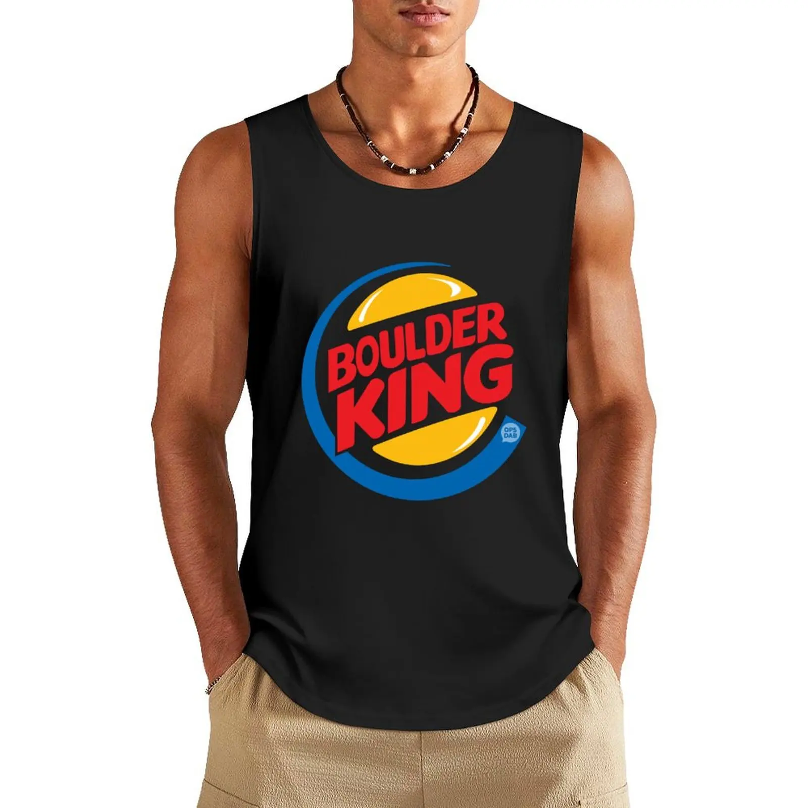 

Boulder King Tank Top summer clothes man 2025 Bodybuilding clothing man t-shirt for men