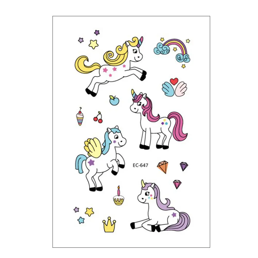 

Removable Stickers Temporary Tattoos Party Favors Cartoon Decals Safe Non Toxic Waterproof Sweat Proof Cosplay