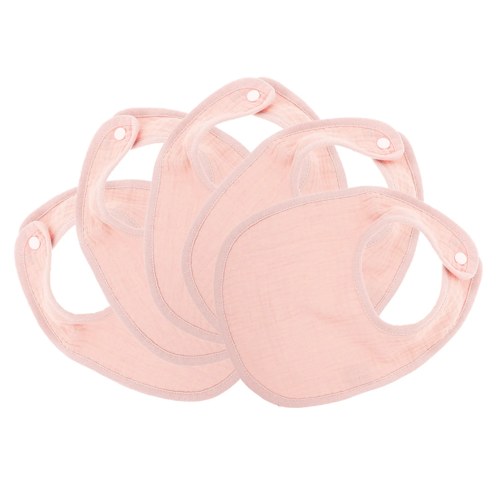 

Набор из 5 хлопковых слюнявчиков для новорожденных, младенцев и малышей: для кормления, от слюней и прорезывания зубов, многоразовые, моющиеся