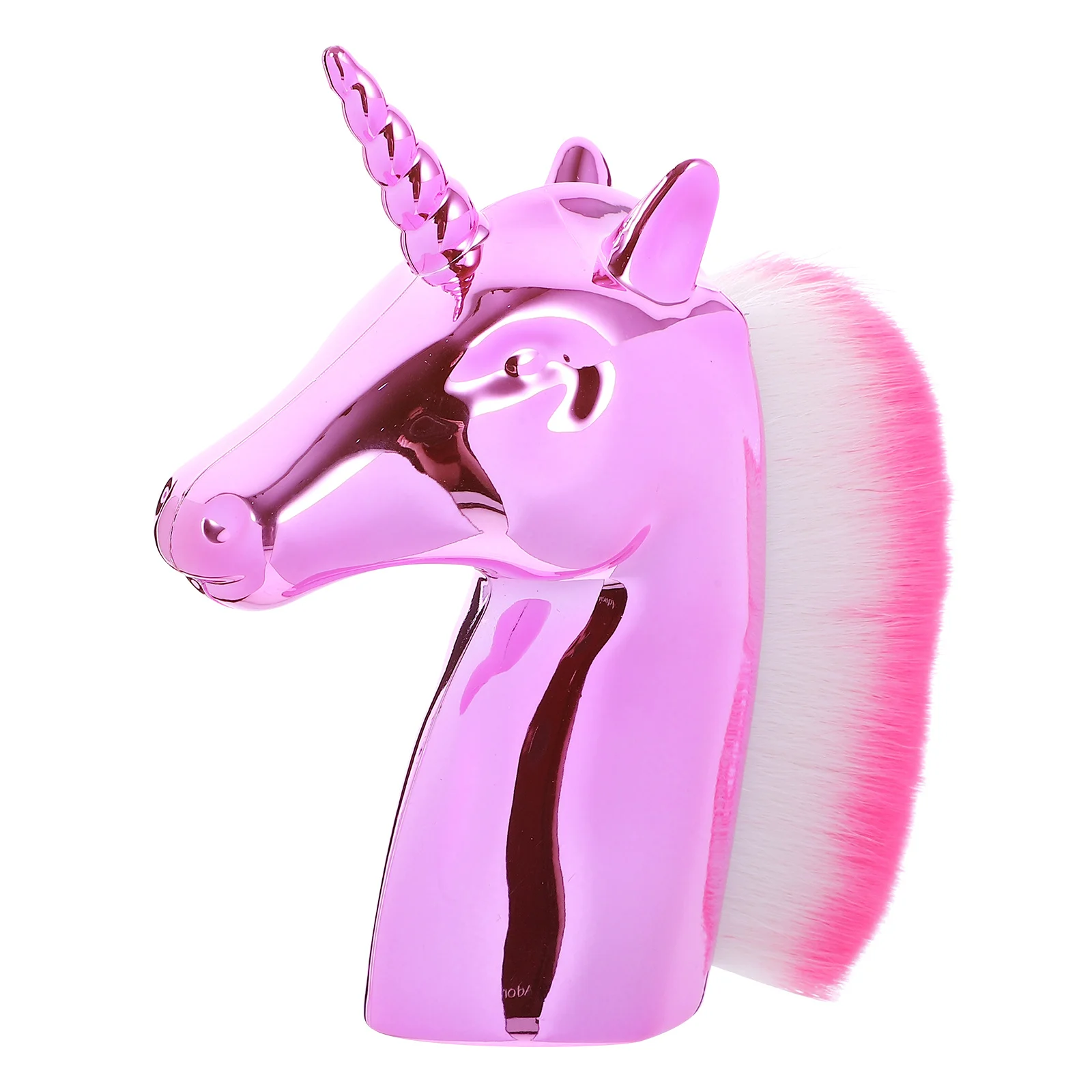 1 pennello per trucco premium a forma di unicorno in oro rosa per donne e ragazze, fard in polvere, fondotinta, strumento professionale per uso quotidiano