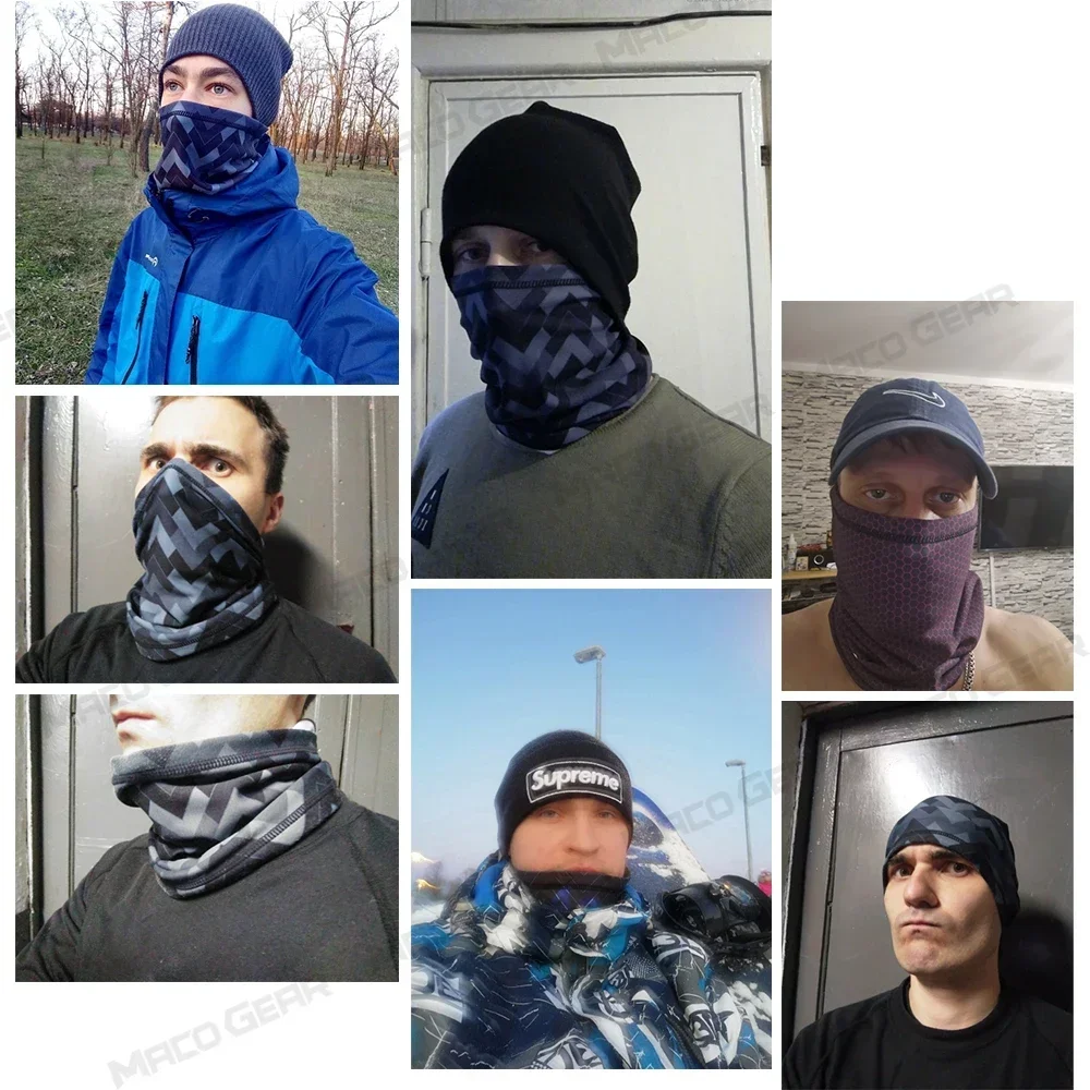 Winter Cycling Bandana Thermal Neck Warmer Scarf Running Ski Hiking Hunting Fishing Bicycle Snowboard Sports Face Mask Men Women