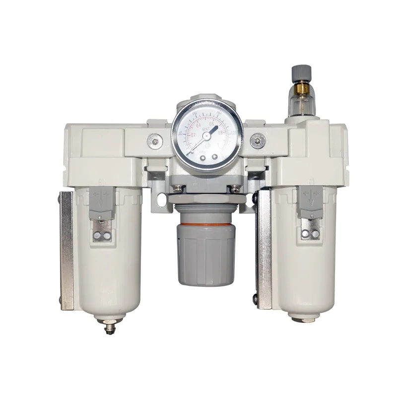 Three-in-one combined pneumatic air filter pressure reducing valve oil-water separation air source treatment device