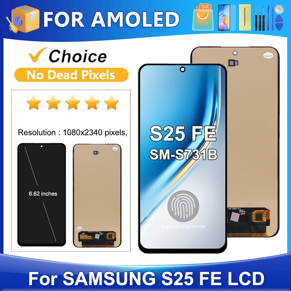 for-samsung-s25-fe-for-amoled-s25fe-sm-s731b-sm-s731b-ds-lcd-display-touch-screen-digitizer-assembly-replacement