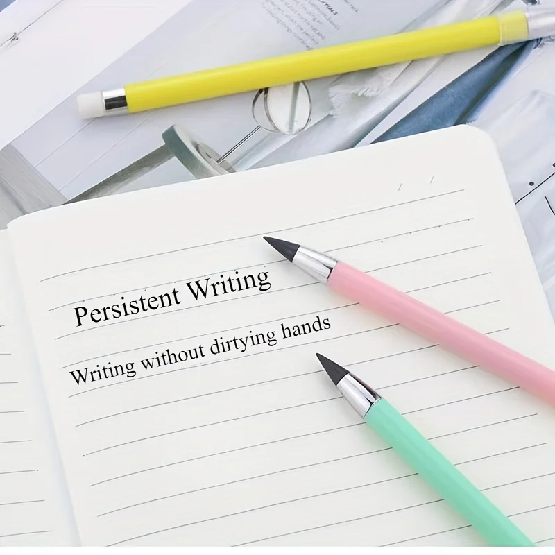 

6-х разноцветных карандашей Macaron с резиной — изысканный инструмент для письма, прочный креативный письменный карандаш, легко держать, прочный сердечник ручки