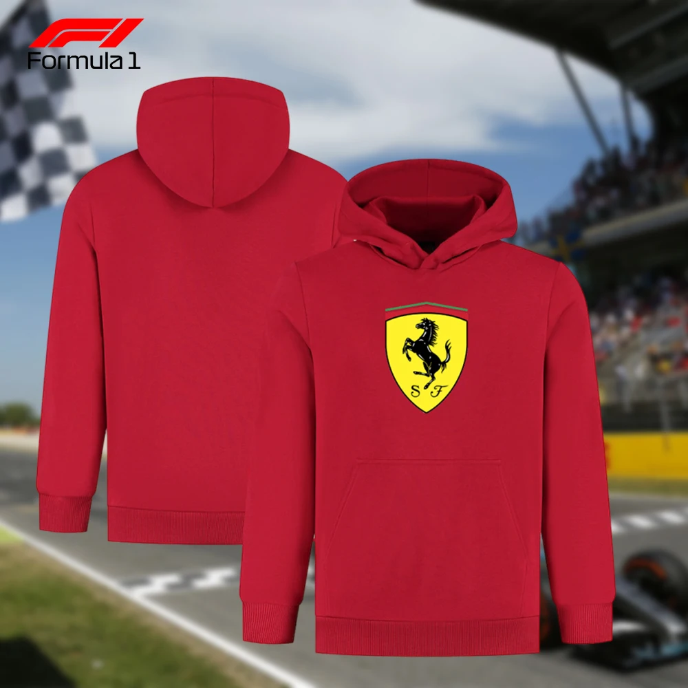 

Classic Ferrari Team Formula1 Hoodie Men's Autumn and Winter Racing Fan Commemorative Edition Comfortable Sports Sweatshirt
