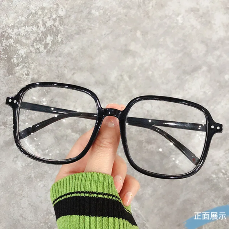Square polygon Frame Plain glasses blue membrane Glasses all can match Men Women Fashion glasses lenses Blocking Glasses Eyewear view 5