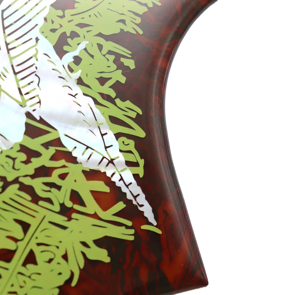 1R Pigeon Flower Kristall-Epoxidharz Gitarren-Schlagbrett Elastische Weiche Gummi-Kratzschutzplatte für Folk-Akustikgitarre – Detail 19