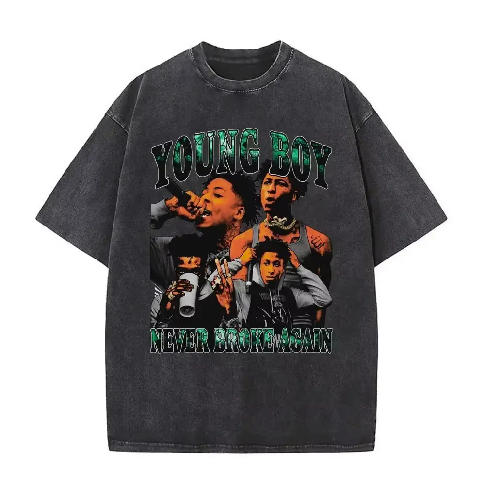 Harajuku Y2K نمط الرجال حجر غسلها تي شيرت الصبي الصغير تي شيرت غير رسمي فضفاض صالح 100% القطن تي شيرت ريترو للجنسين