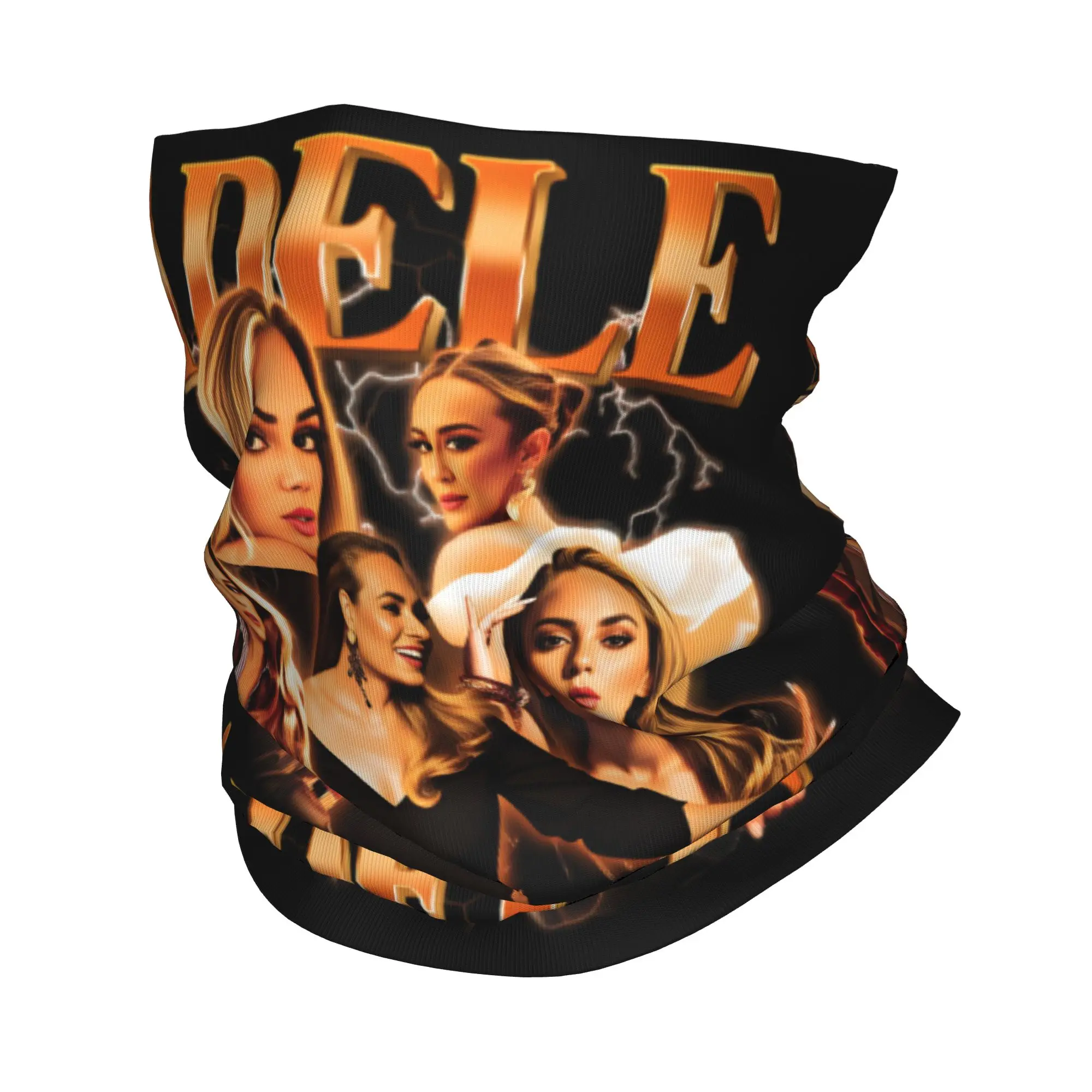 

Бандана на английском языке для певицы Адель Адкинса, зимняя теплая повязка на шею, мужской ветрозащитный шарф для лица для пеших прогулок, гетры, повязка на голову