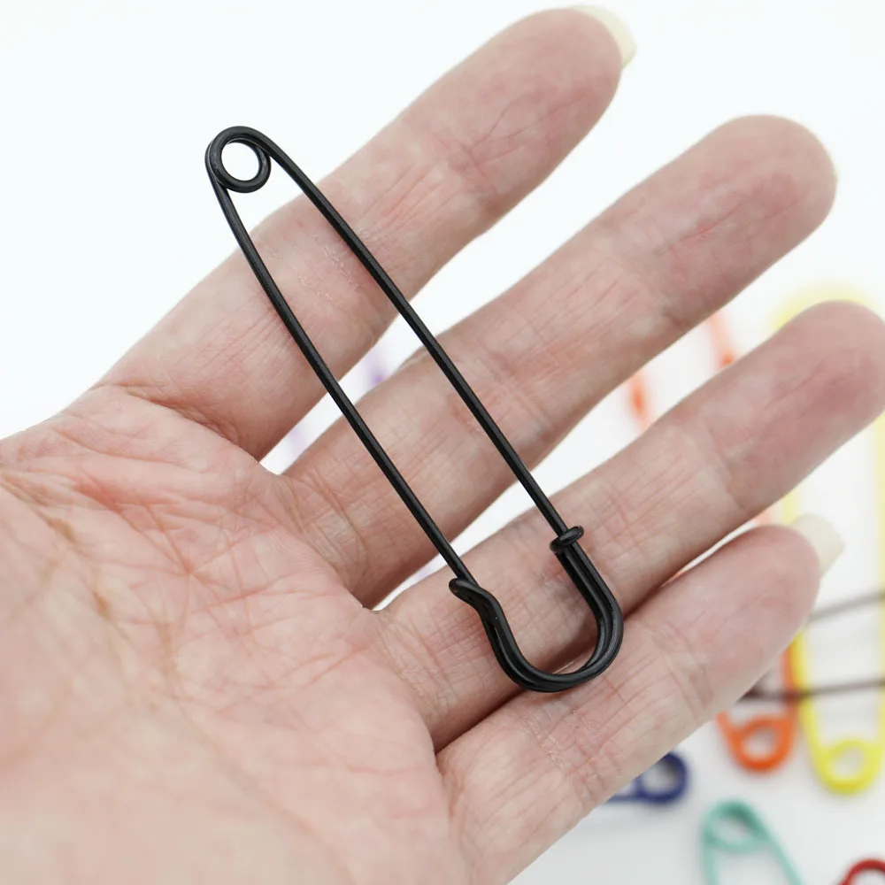 10 Stück Große Sicherheitsnadeln Metall-Broschennadeln Nähwerkzeuge Farbige Große Sicherheitsnadeln für DIY Schmuckzubehör Kleidungsdekoration – Detail 7