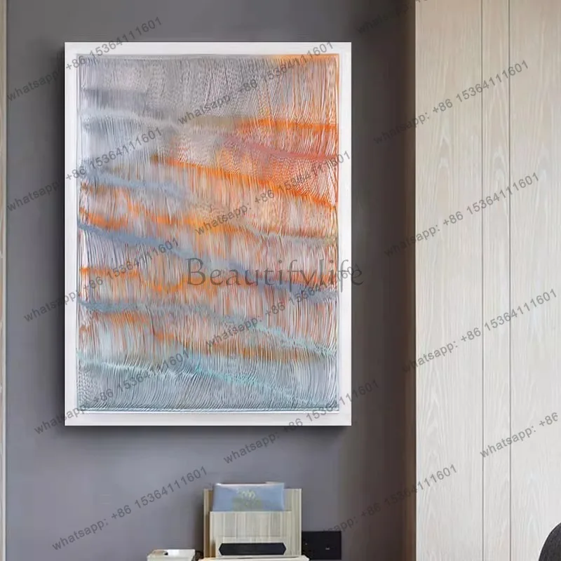 LJY advanced sense three-dimensional paper carving art acrylic installation painting sales department hotel hanging painting