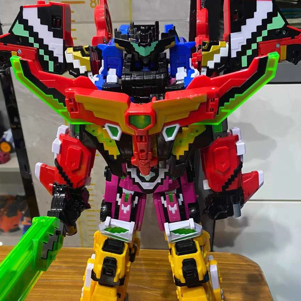 

4 in 1 MiniForce 6 Transform Combined Robot Figures Toys Mini Force X Super Dimensional Power Mecha Deformation VOLT SAMI Model