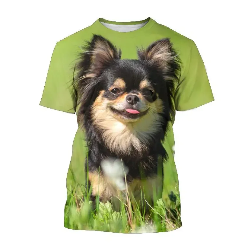

New Funny Animal Mini Deer Dog 3d Printing Men's Women's Children's T-shirts Street Style Breathable Light Summer Sports Tops