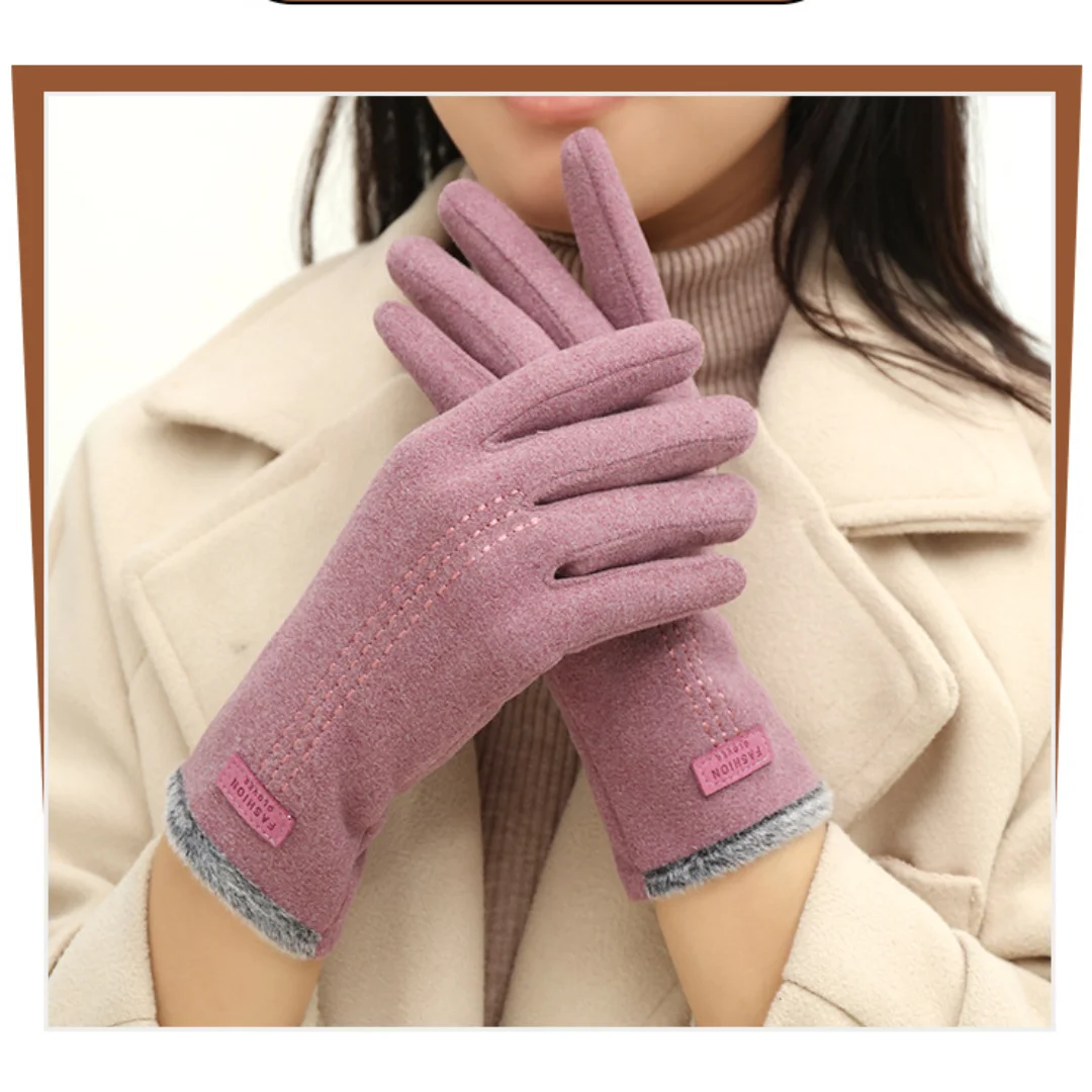 

Women's Winter Warm Gloves Touch Screen Texting Lined with Plush Warm Gloves Cycling Driving Hiking Skiing