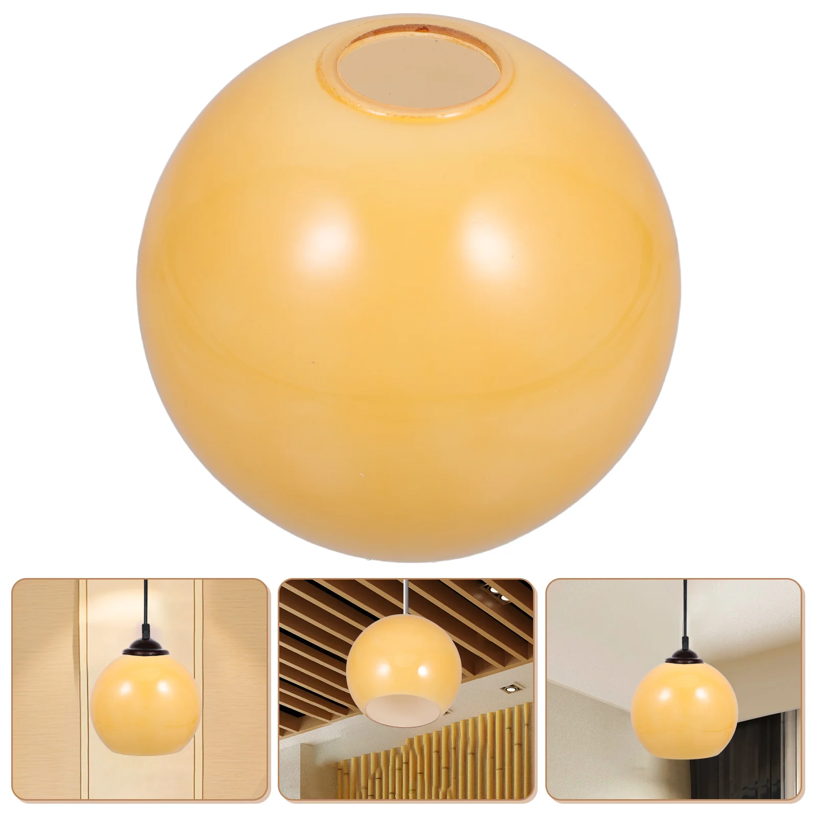 

Dual Hole Round Glass Lampshade E27 Pendant Lights Easy Install Replace Clean Home Living Room Decor Small Lamp Shades