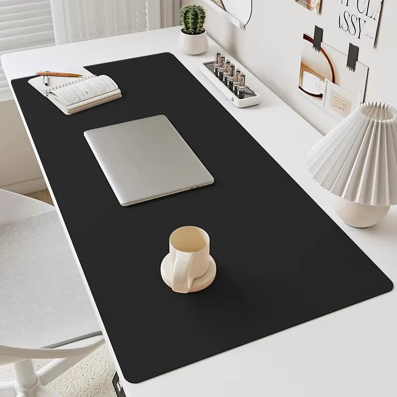 Solid Color Large PU Leather Mouse Pads Desk Mat for Office Solid Color Gaming Waterproof Non-slip Computer Pad Keyboard Pads