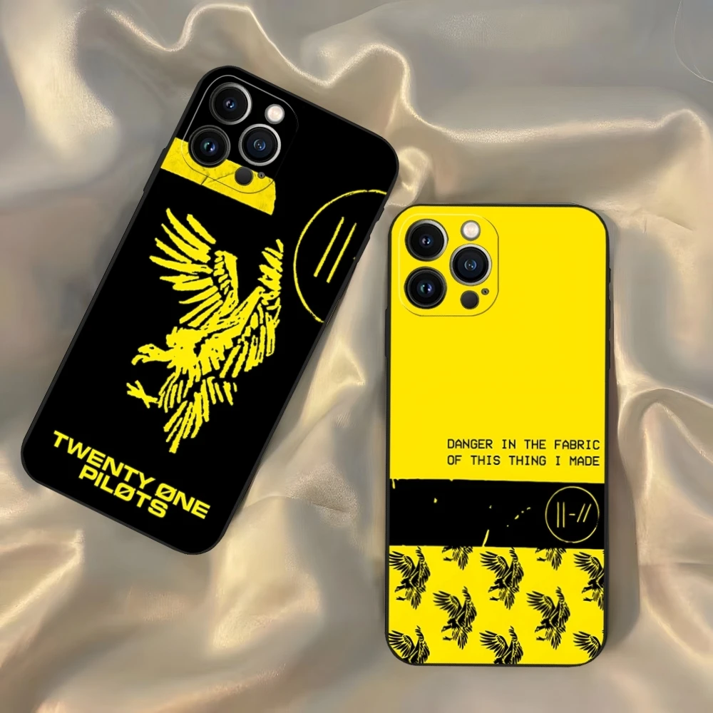 Чехол для телефона Twenty One Pilots 21 для Iphone 16 15 14 13 12 11 Pro Max Xr X Xs Mini 8 Plus SE 2022, черный мягкий силиконовый чехол