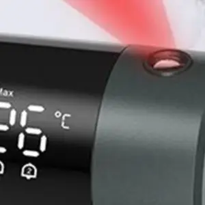 Projection Alarm Clock 180 Degree Rotating Display USB Charging Port Temperature Sensor Plastic Bedside Desk Electronic Device