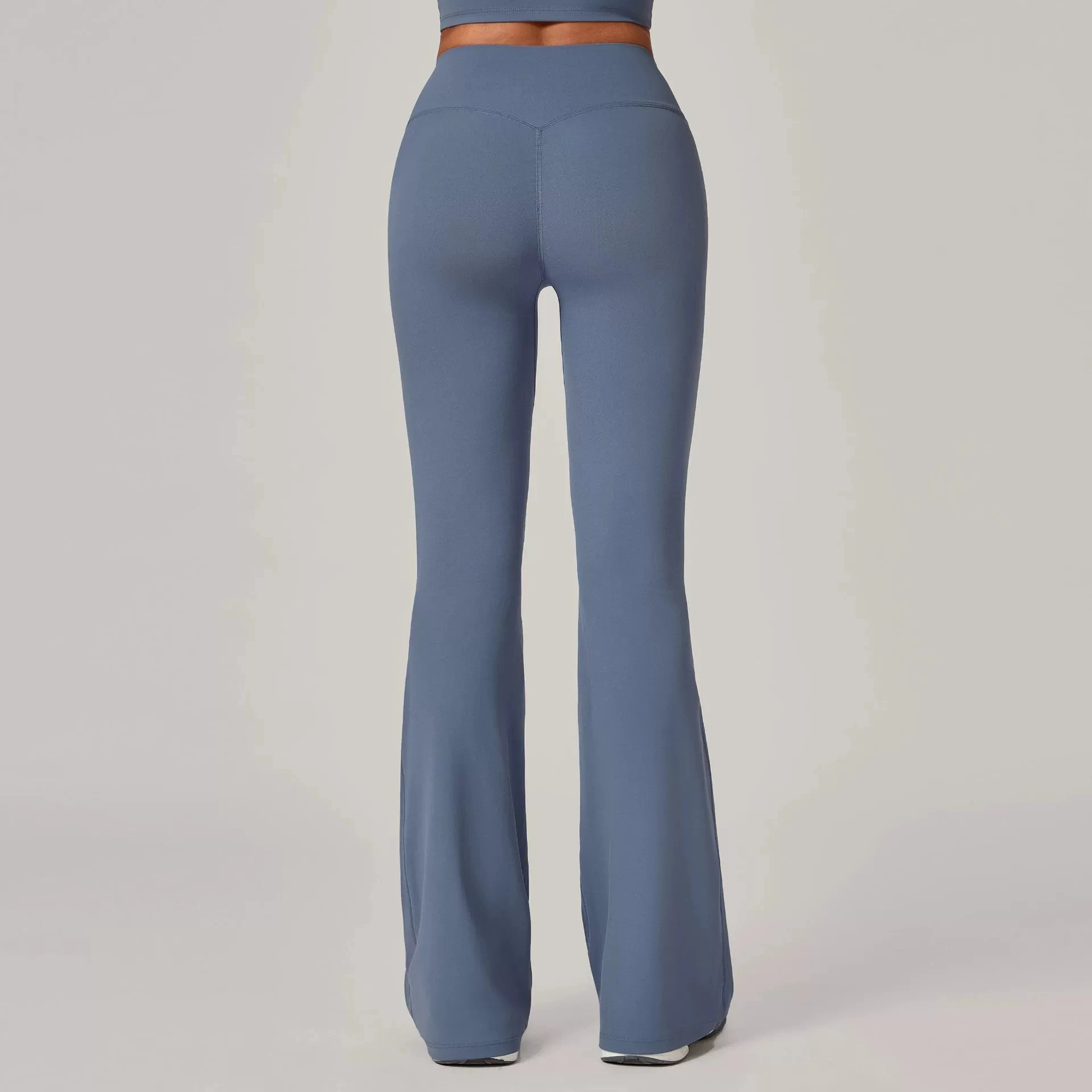 New Product Waisted Waist Cinching Hip Bell Bottom Pants Women Casual Outdoor Lifting Fitness Exercise Elastic Running Yoga Pant
