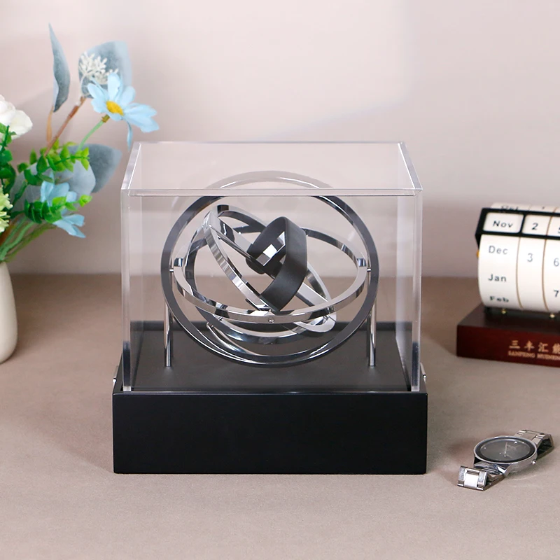 

Luxury Automatic Watch Winder Wooden Glass Acrylic Watch Box Single Double 360 Degree Rotating Display Storage