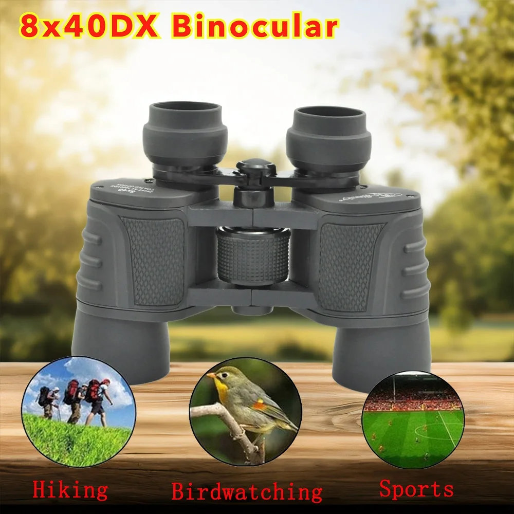 

Портативный бинокль 8x40 HD для приключений на открытом воздухе, спорта, наблюдения за птицами, кемпинга, водонепроницаемый профессиональный телескоп Bak4 HD дальнего действия