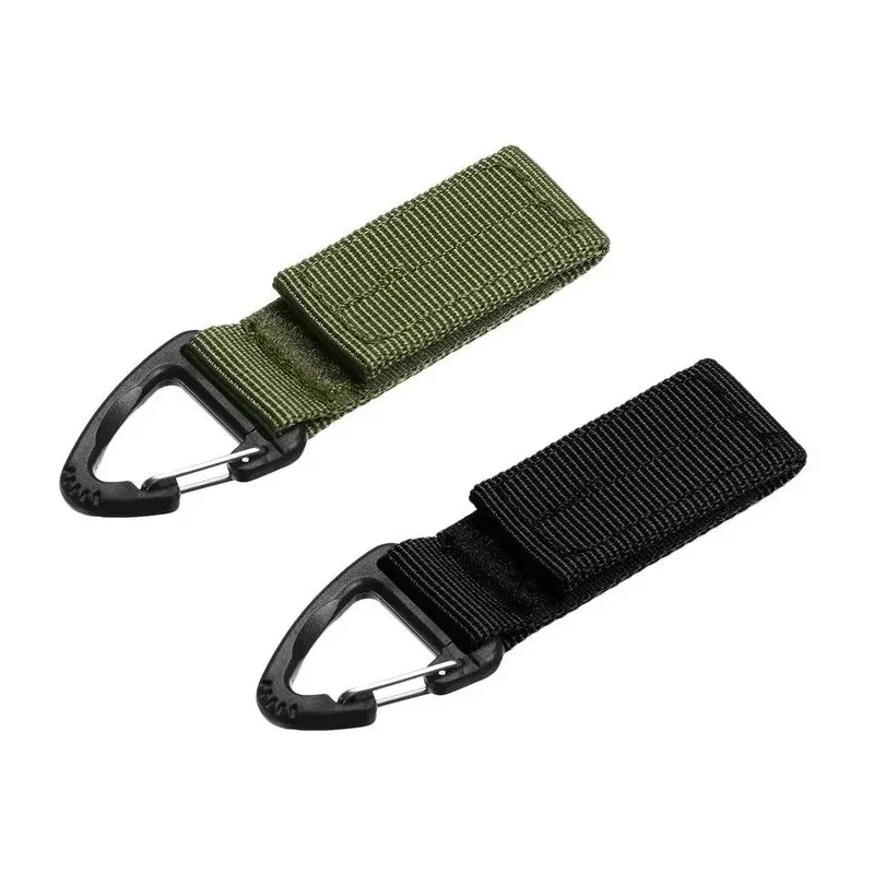 1/2/3Pcs Taktische Hängende Schlüssel Haken Clip Clamp Schnalle Nylon Gurtband Molle Gürtel Karabiner Outdoor Strap klettern Zubehör