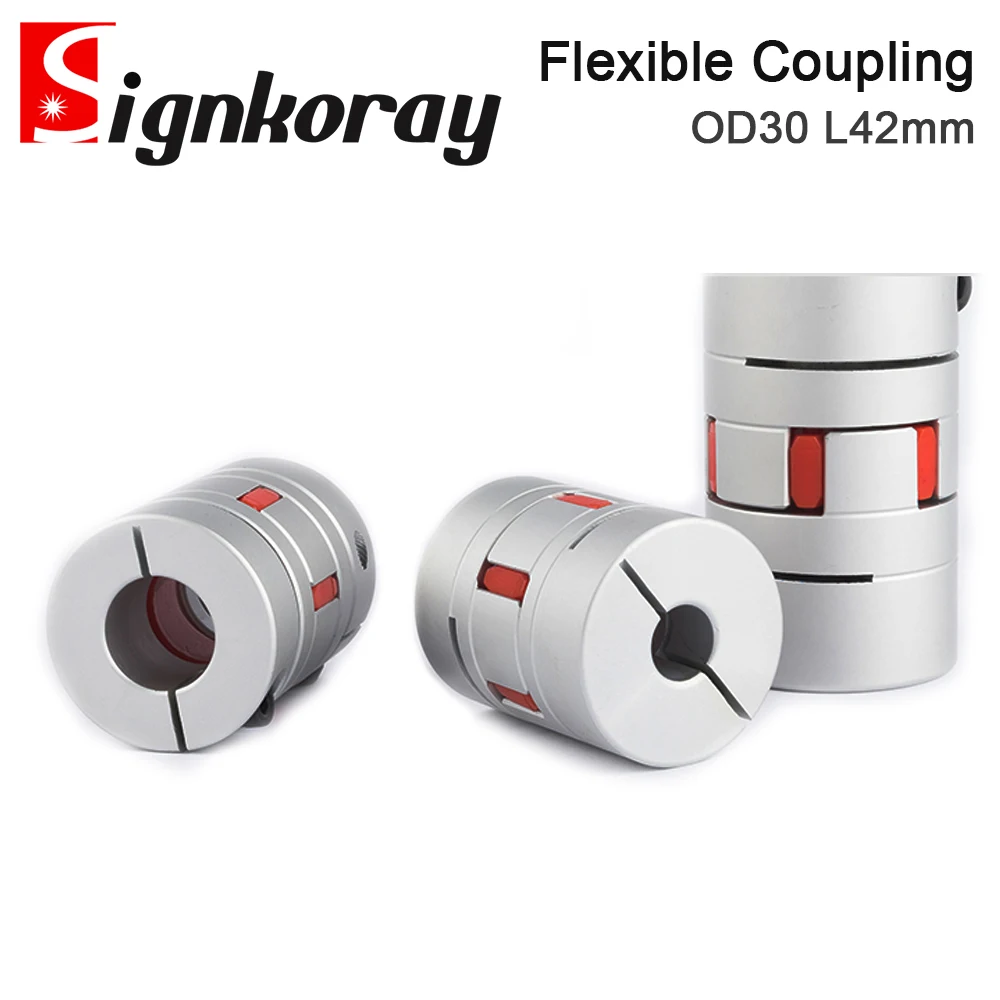 SignkoRay D30L42 سلسلة سبائك الألومنيوم نادي اقتران عزم دوران عالي محرك معزز الكرة المسمار CNC السرير اقتران مرن 8/10/12/14/16 مللي متر